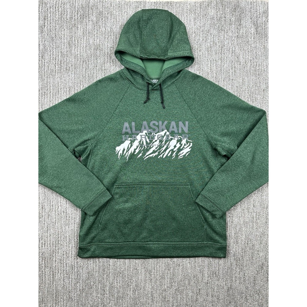 Alaskan Hardgear Duluth Trading Co Hoodie Mens Medium Green Performance Workwear